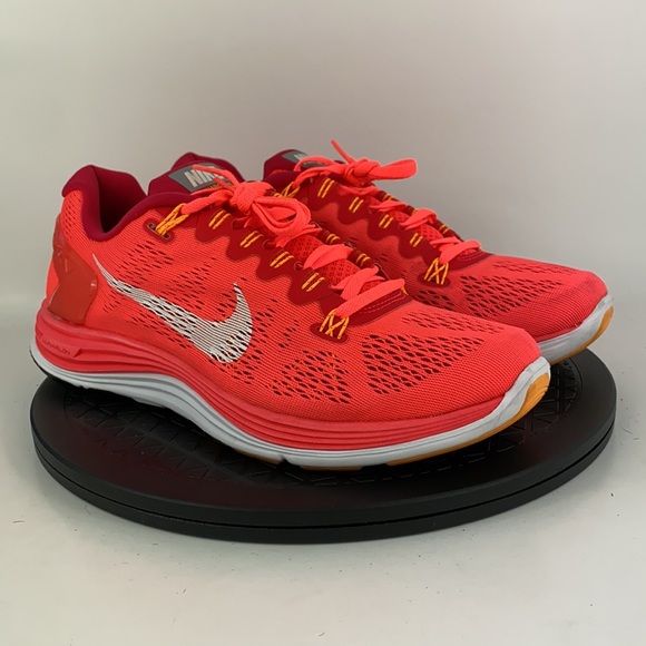 Nike Lunarglide+ 5 Mango Athletic Running Shoes 599395-601 Women's Size 9.5 - Picture 3 of 12
